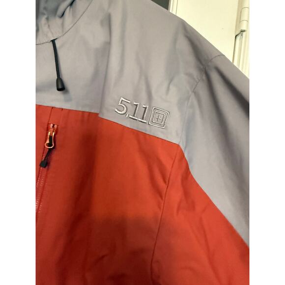 5.11 Tactical Men's Tactical insulated Jacket Size Large orange/gray rare - Picture 4 of 12